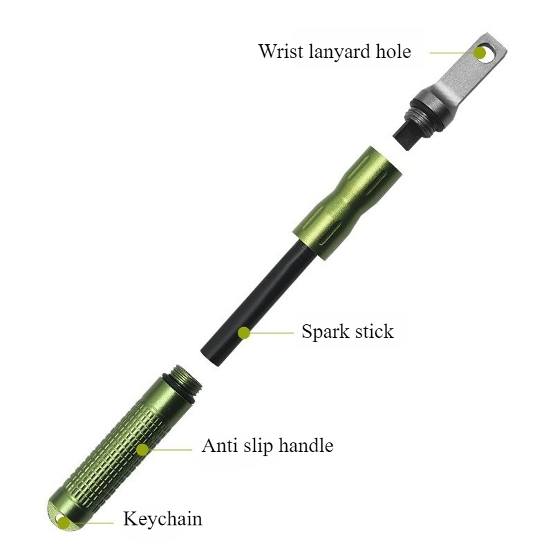 Ferro Rod Striker - Pemantik Api Darurat Portabel Tahan Air