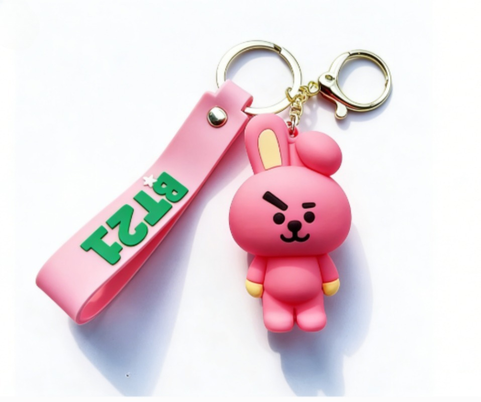 Carabiner Keychain - Gantungan Kunci BT21 Koya RJ Shooky