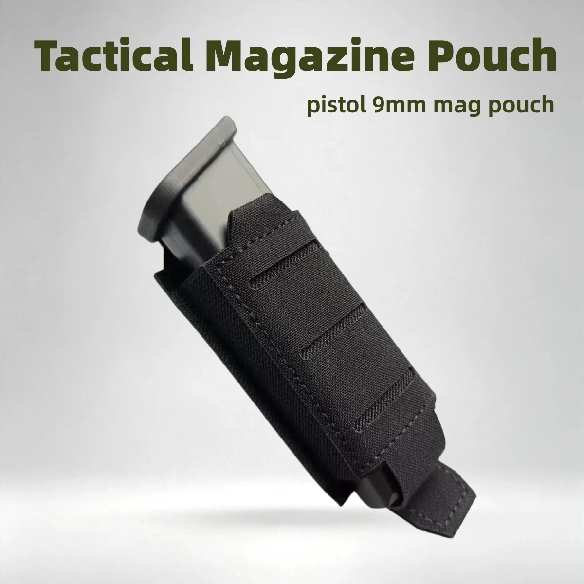 Edc Carry Holster - Kantong Magasin 9mm Tunggal Potongan Laser,