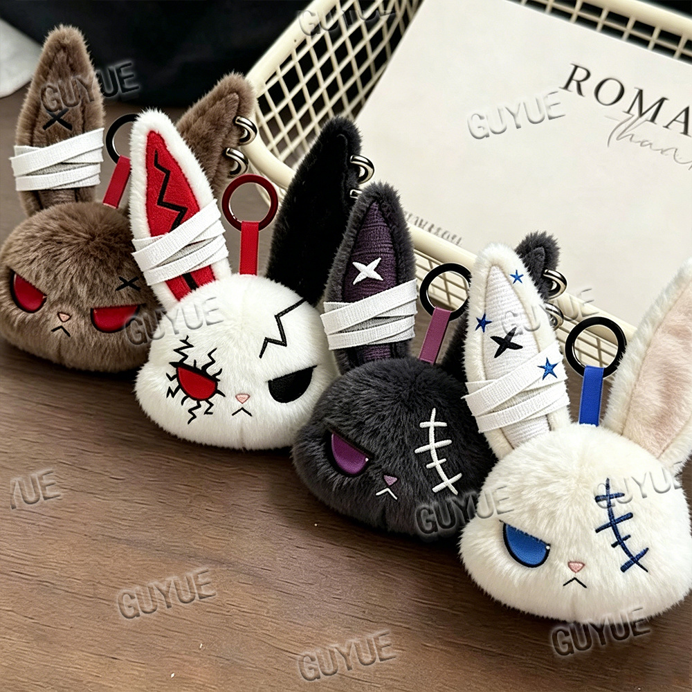 Carabiner Keychain - Gantungan Kunci Kawaii Hot Gothic Bunny