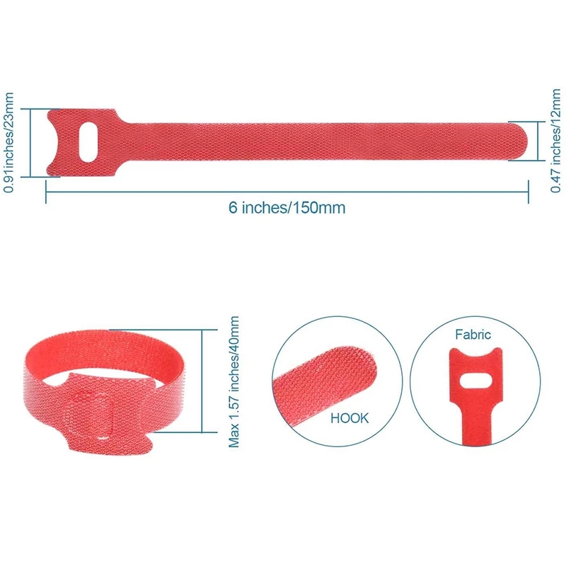 10-50 Buah Pengikat Kabel Warn - Gear Tie Reusable ulasan dan harga