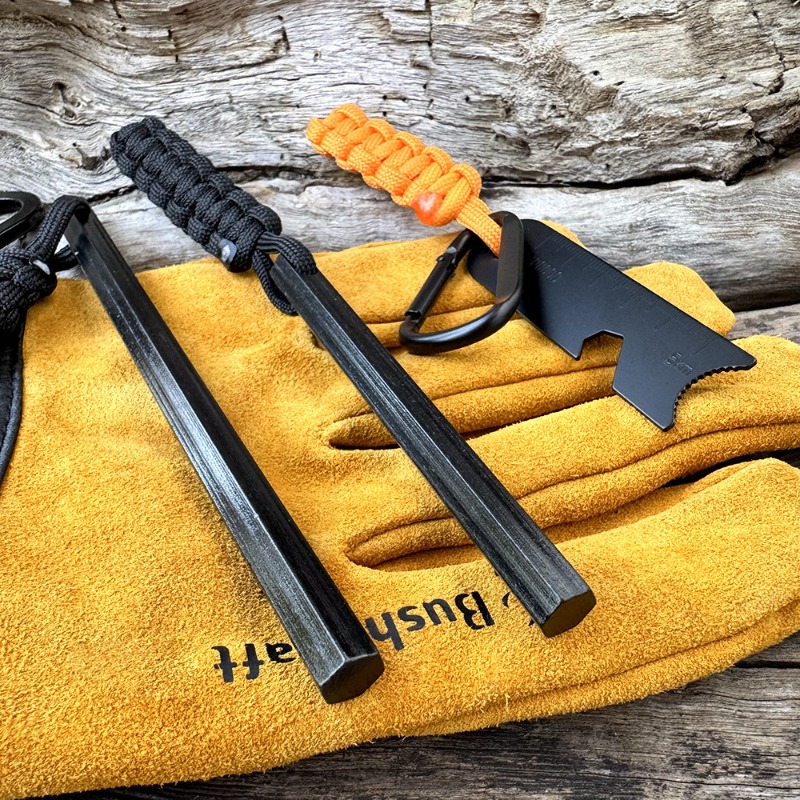 Tongkat Magnesium Heksagonal A - Ferro Rod Striker ulasan dan harga
