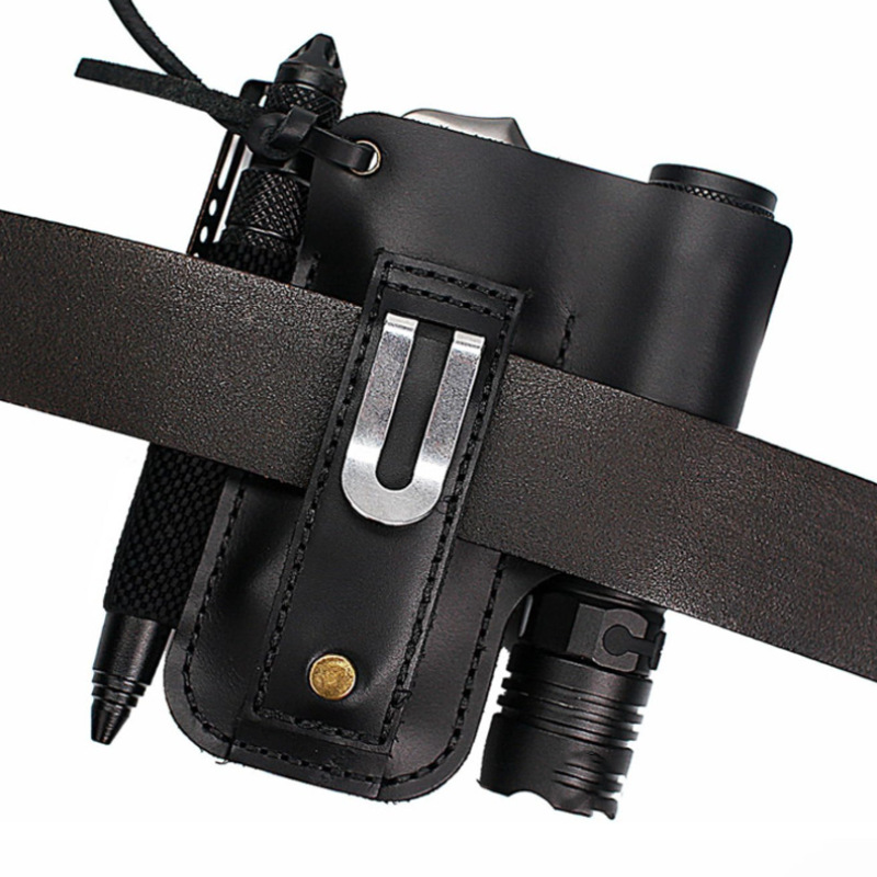 Sarung Alat Senter Kulit EDC M - Edc Carry Bag ulasan dan harga