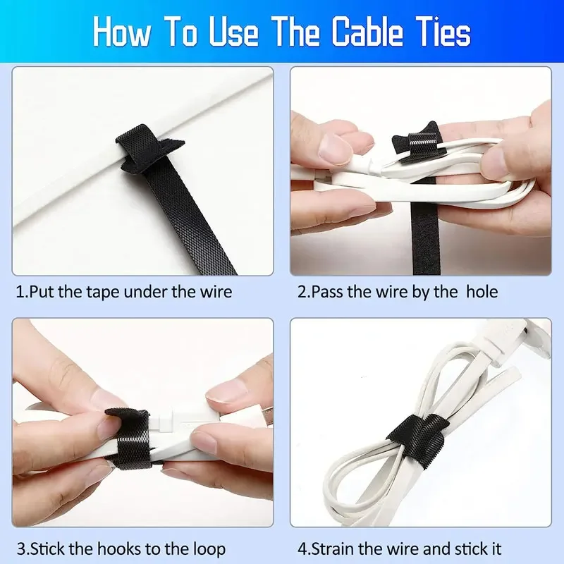 10-30 buah kabel pengencang ya - Gear Tie Reusable ulasan dan harga