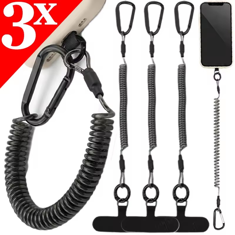 Tali Ponsel Fleksibel Anti Hil - Carabiner Keychain ulasan dan harga