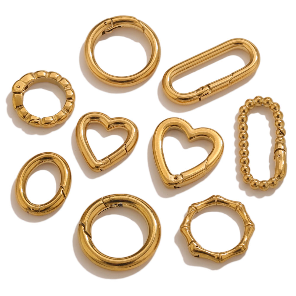 2 Buah Gesper Pegas Hati Bulat - Carabiner Keychain ulasan dan harga