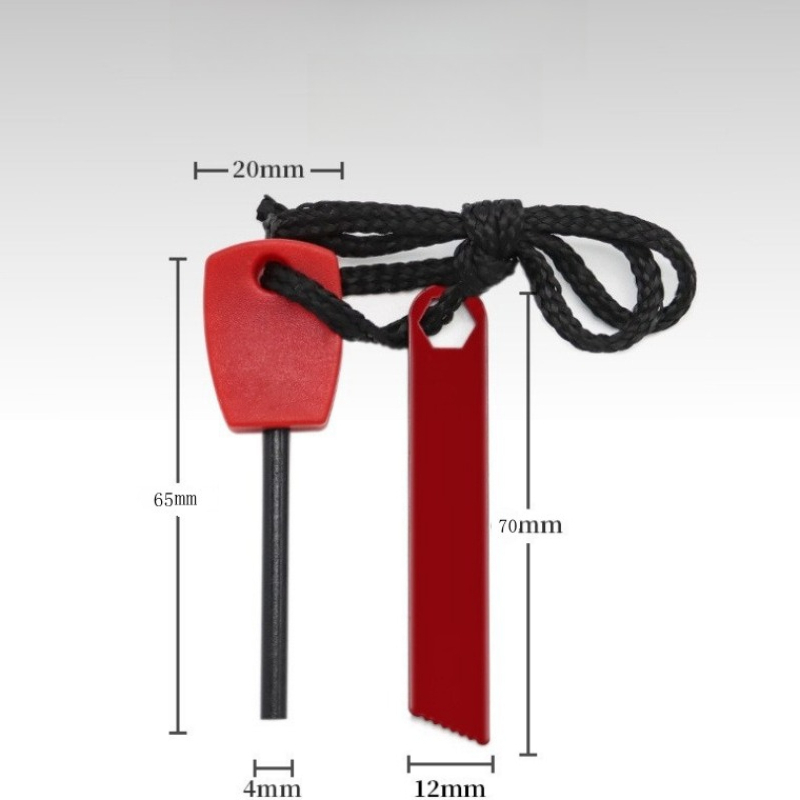 Pemantik Api Portabel Kecil da - Ferro Rod Striker ulasan dan harga